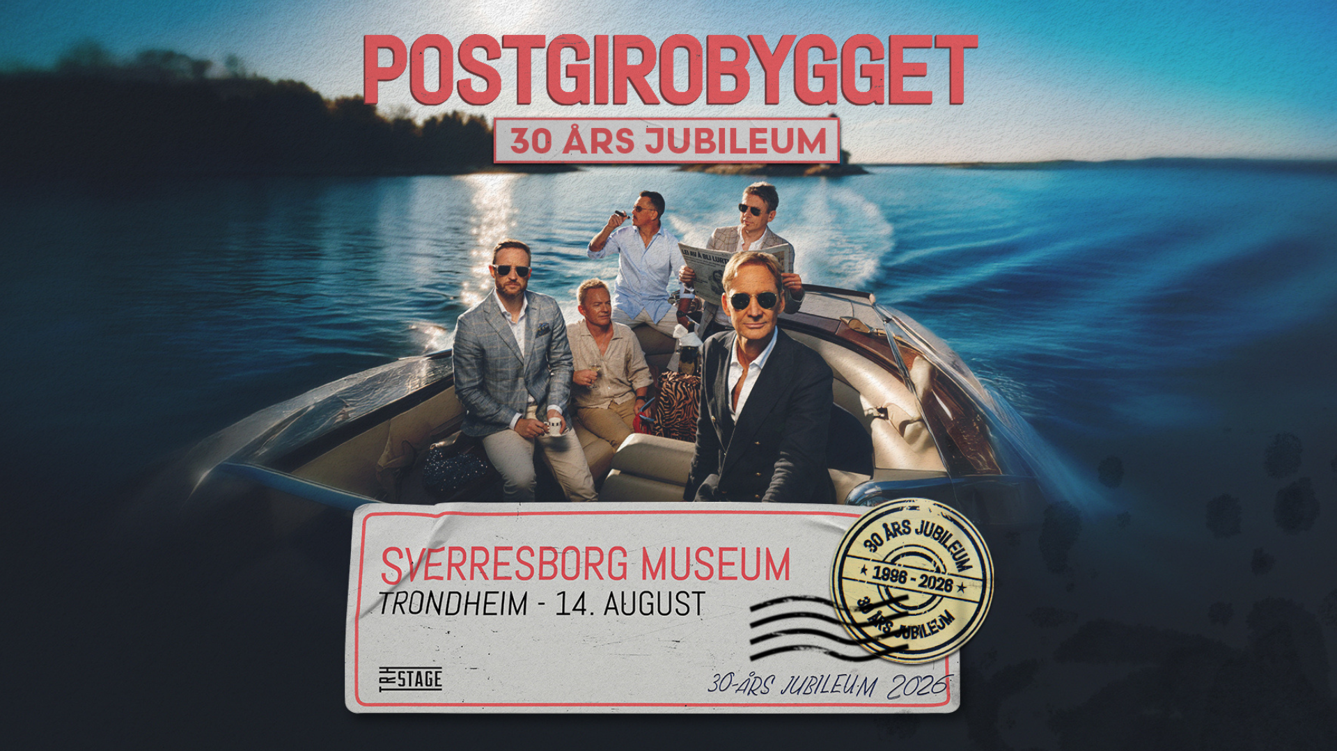 Plakat for Postgirobygget – 30-årsjubileum